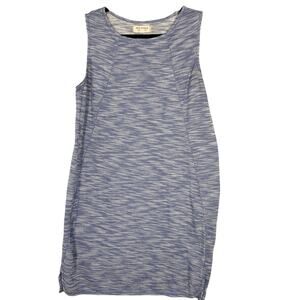 Max Studio Weekend, Size Medium, Blue & White Marled Knit Shift Dress, Casual